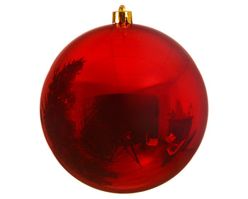 Pallina di natale diametro 20cm colore rosso Kaemingk
