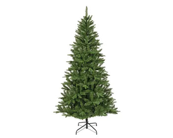Albero di Natale Artificiale Bretton Fir 180 cm Verde Ø99 cm in PE e PVC con Base in Metallo Everlands Kaemingk