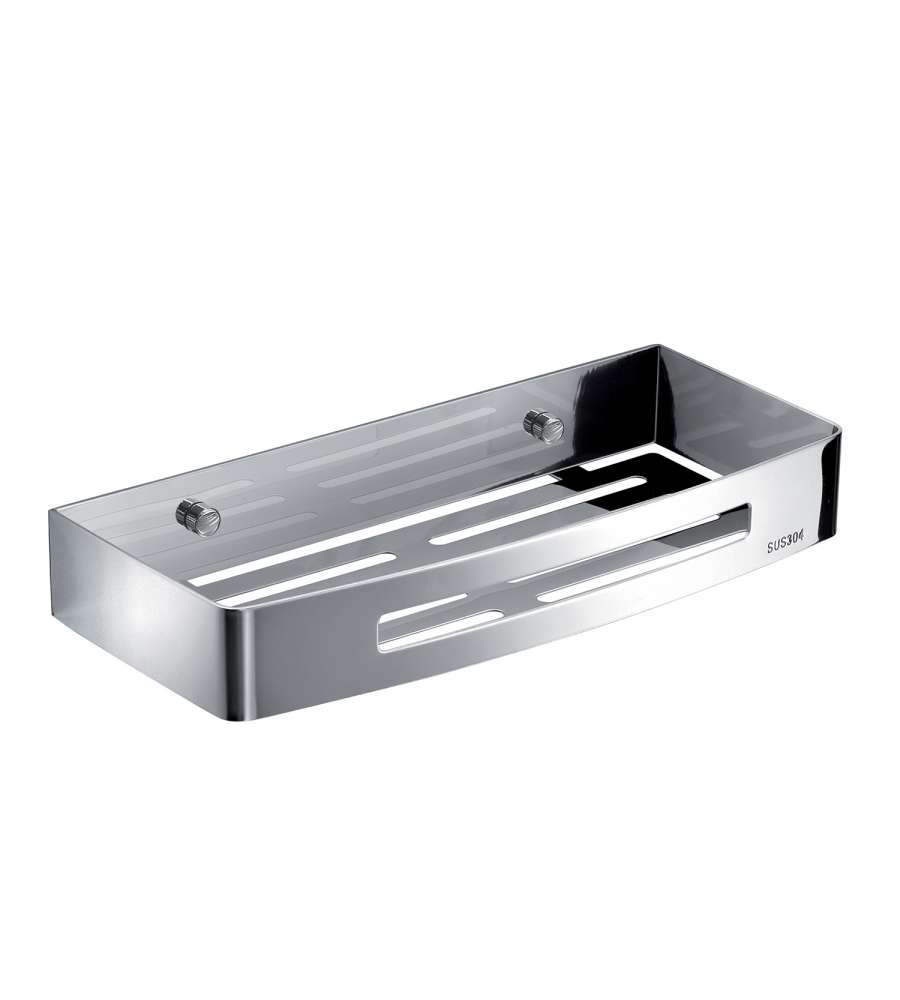 Portaoggetti doccia rettangolare Nerva lucido Gedy Portaoggetti doccia rettangolare Nerva lucido Gedy