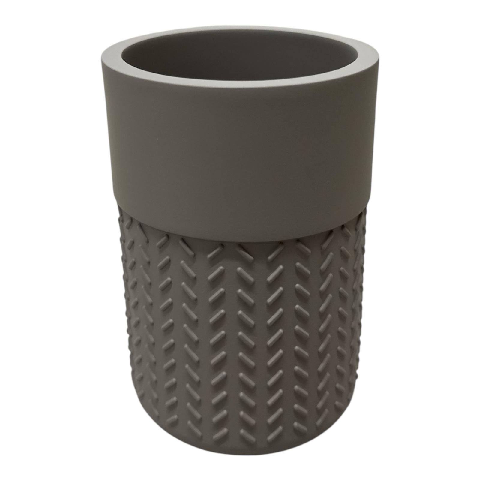 Porta spazzolini Bamboom grigio Thea Gedy Porta spazzolini Bamboom grigio Thea Gedy