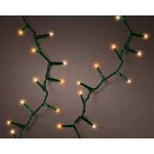 Luci di Natale Catena Luminosa LED Mix Compact 3400cm (34 Metri) Colore Cavo Green (Verde) Luce Mista Warm White + Classic White | Kaemingk