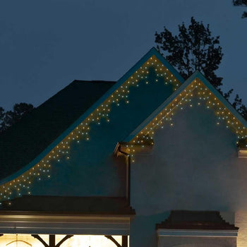 Tenda led icicle bianco caldo e freddo con giochi di luce filo nero 20m Kaemingk - Brico Sapiens - L' evoluzione del fai da te