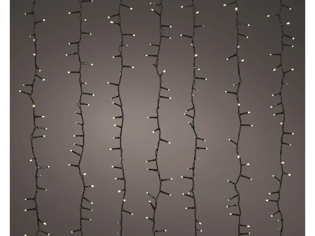 Tenda Luminosa di Natale a LED 240x240cm con Effetto Scintillante (Sparkle Effect) Luce Warm White (Bianco Caldo) | Kaemingk