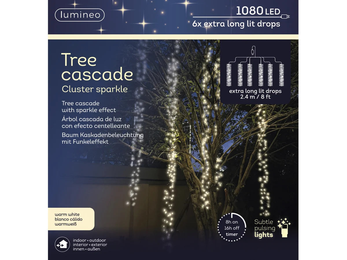 Tenda Luminosa di Natale a LED 240x240cm con Effetto Scintillante (Sparkle Effect) Luce Warm White (Bianco Caldo) | Kaemingk