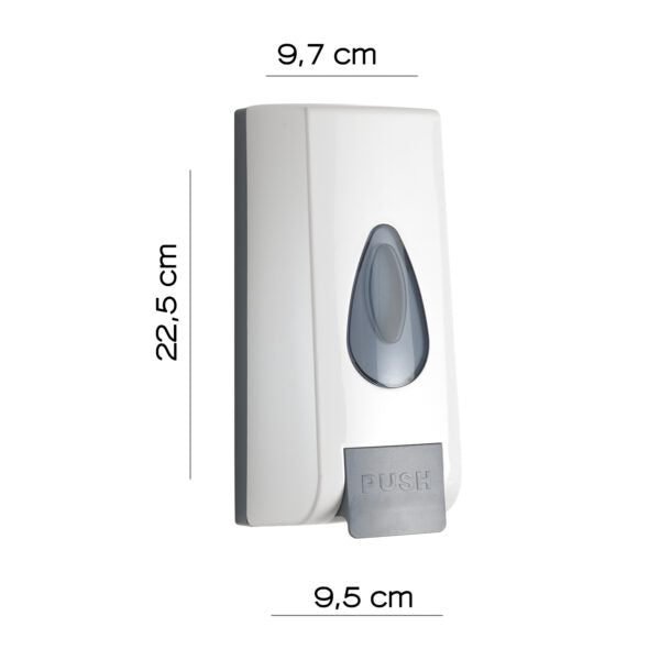 Distributore sapone Halibut 630ml bianco Gedy
