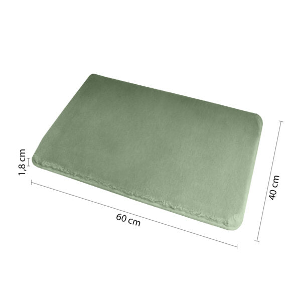 Tappeto da bagno Fuzzy 40x60 verde Gedy