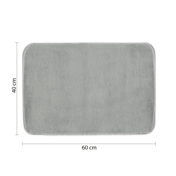 Tappeto da bagno Fuzzy 40x60 grigio Gedy