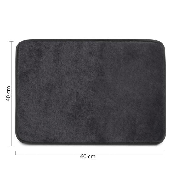 Tappeto da bagno Fuzzy 40x60 nero Gedy