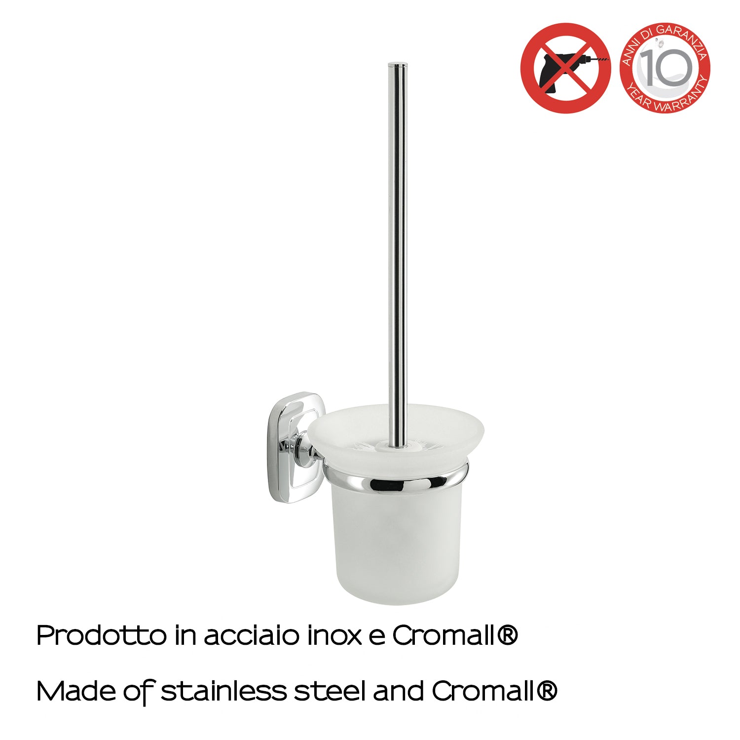 Scopino da muro cromato Everest Gedy