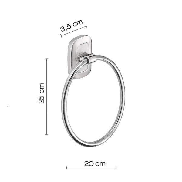 Porta salviette ad anello cromo Everest Gedy