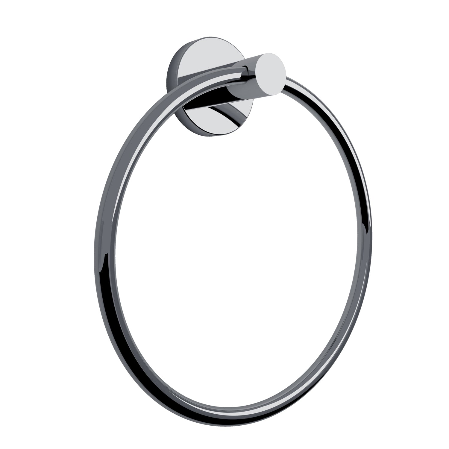 Porta salviette ad anello cromato con biadesivo Felce Plus Gedy