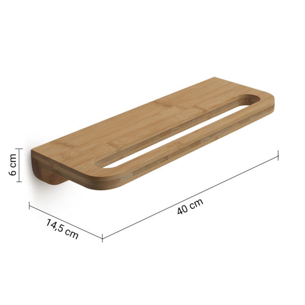 Mensola da bagno 40 cm naturale Himalaya Gedy