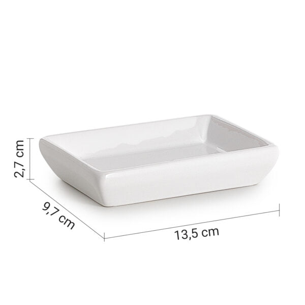 Porta sapone bianco Karima Gedy