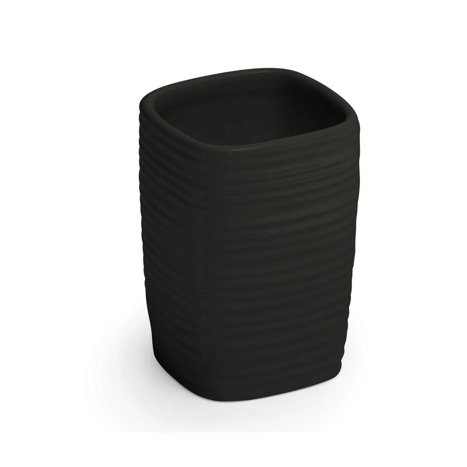 Porta spazzolini nero opaco Kelly Gedy
