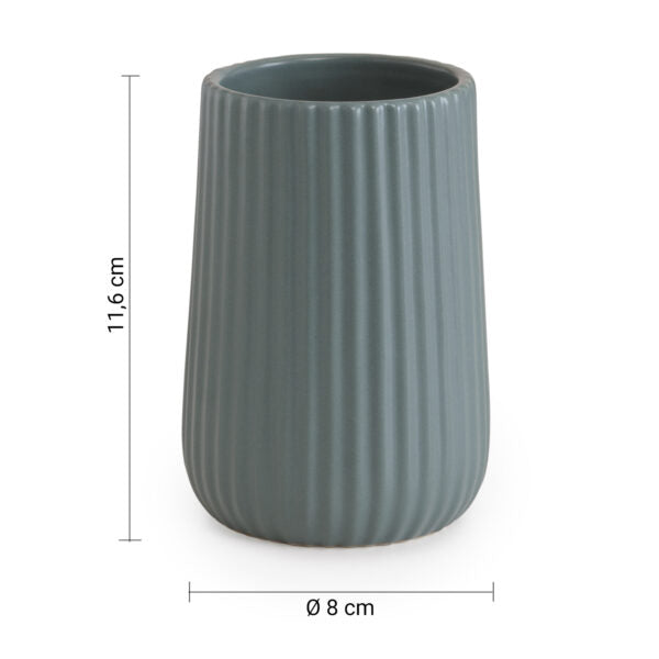 Porta spazzolini azzurro polvere Marika Gedy