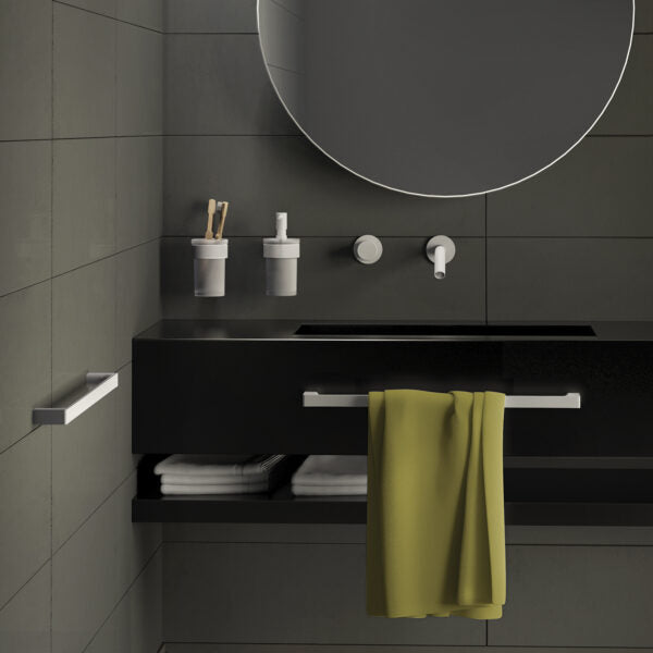 Portasalviette da bagno 45cm bianco Pirenei Gedy