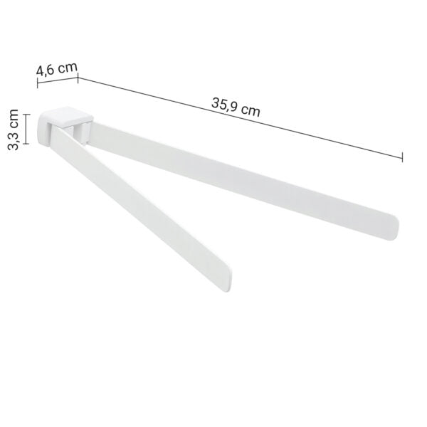 Portasalviette snodato bianco Pirenei Gedy