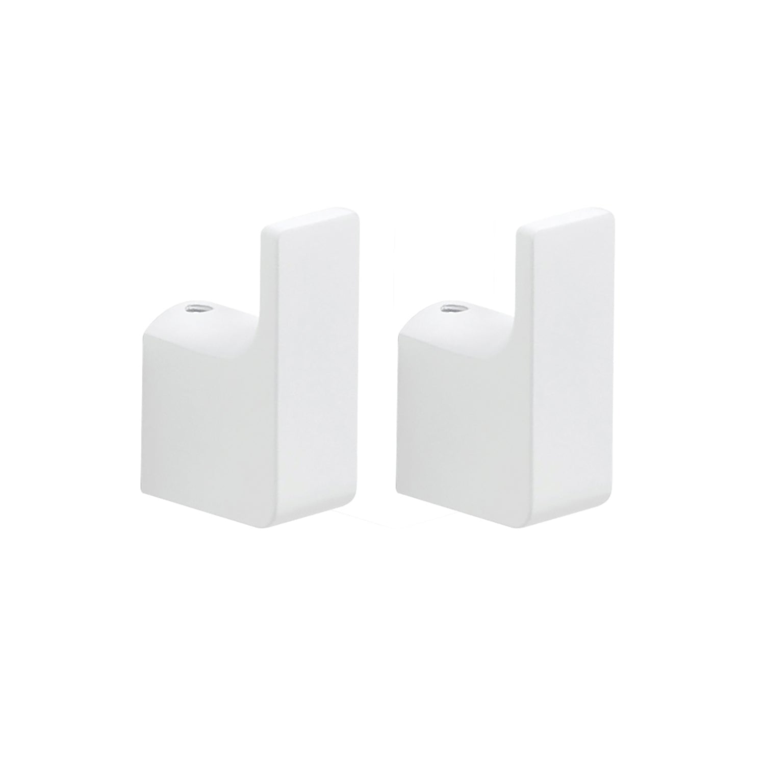 Set 2 pezzi appendiabiti da bagno bianco Pirenei Gedy