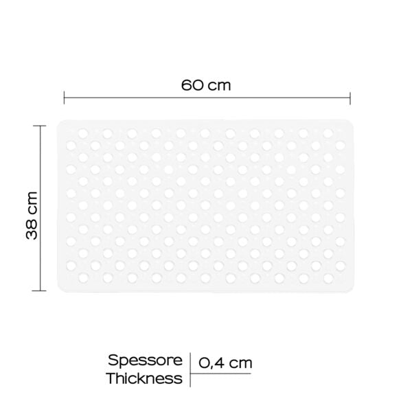 Tappeto per vasca Maim 60x38 bianco Gedy