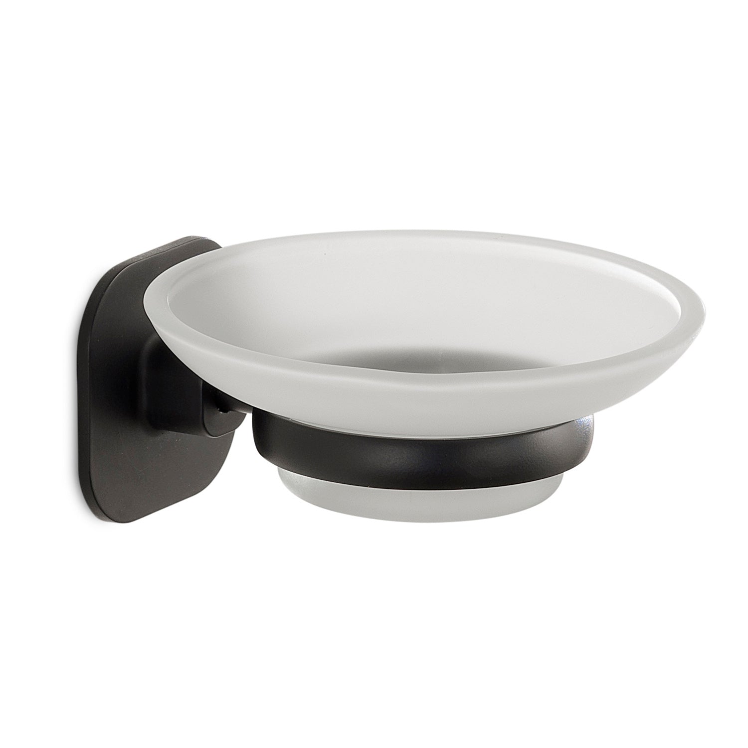 Porta sapone nero Teide Gedy
