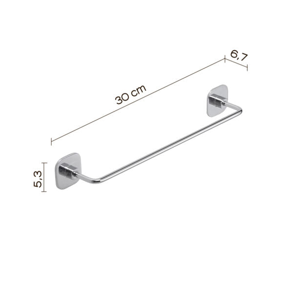 Porta salviette cromato 30 cm Teide Gedy