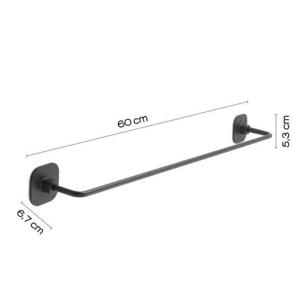 Portasalviette 60cm nero Teide Gedy