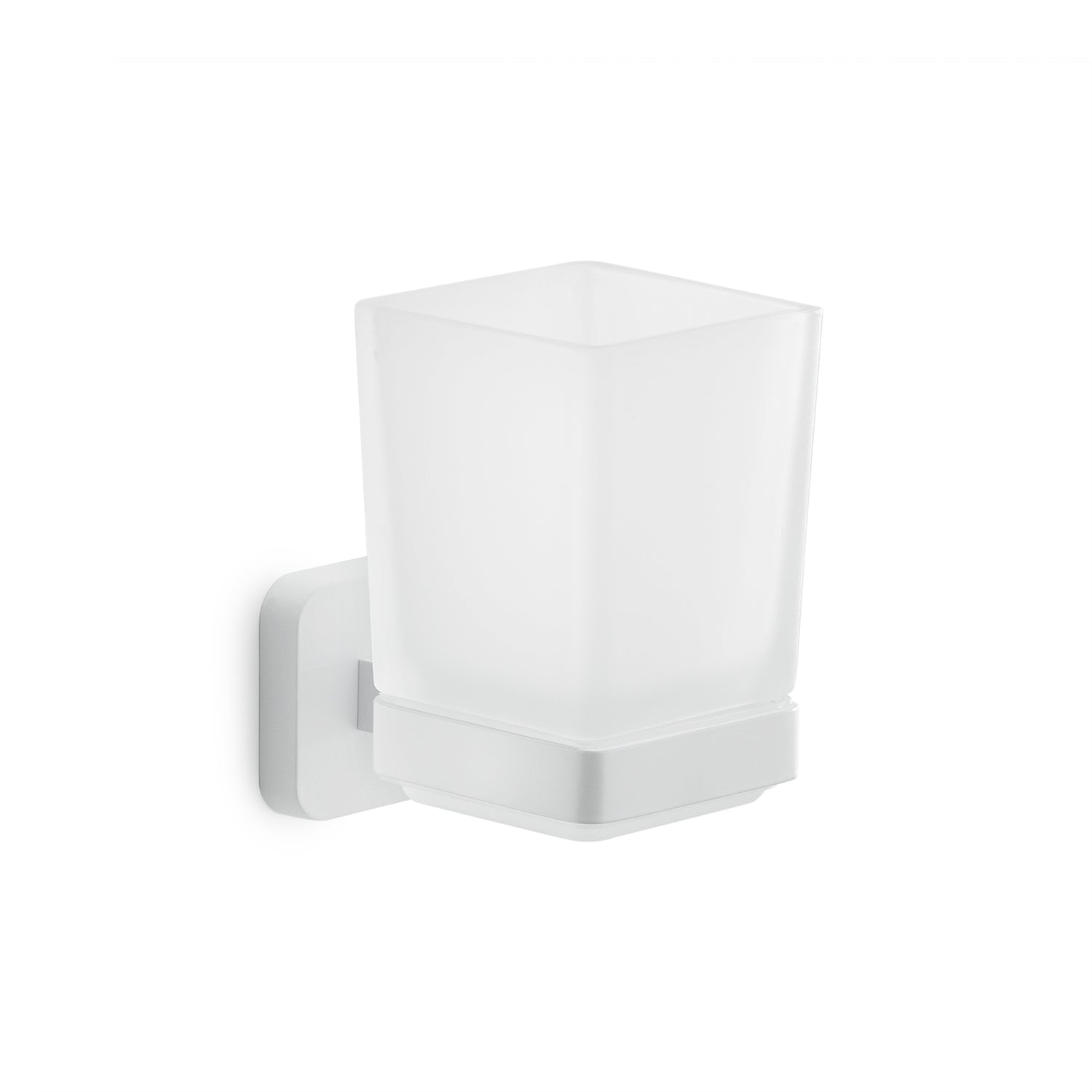 Porta spazzolini da bagno bianco Tonga Gedy