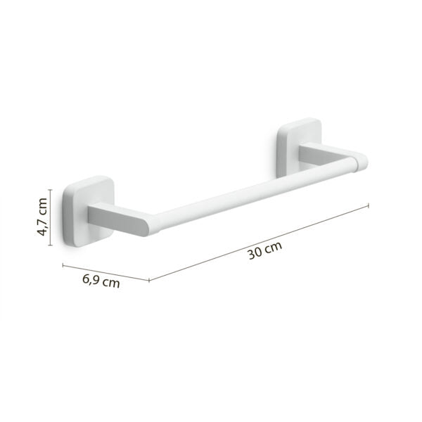 Portasalviette da bagno 30cm bianco Tonga Gedy