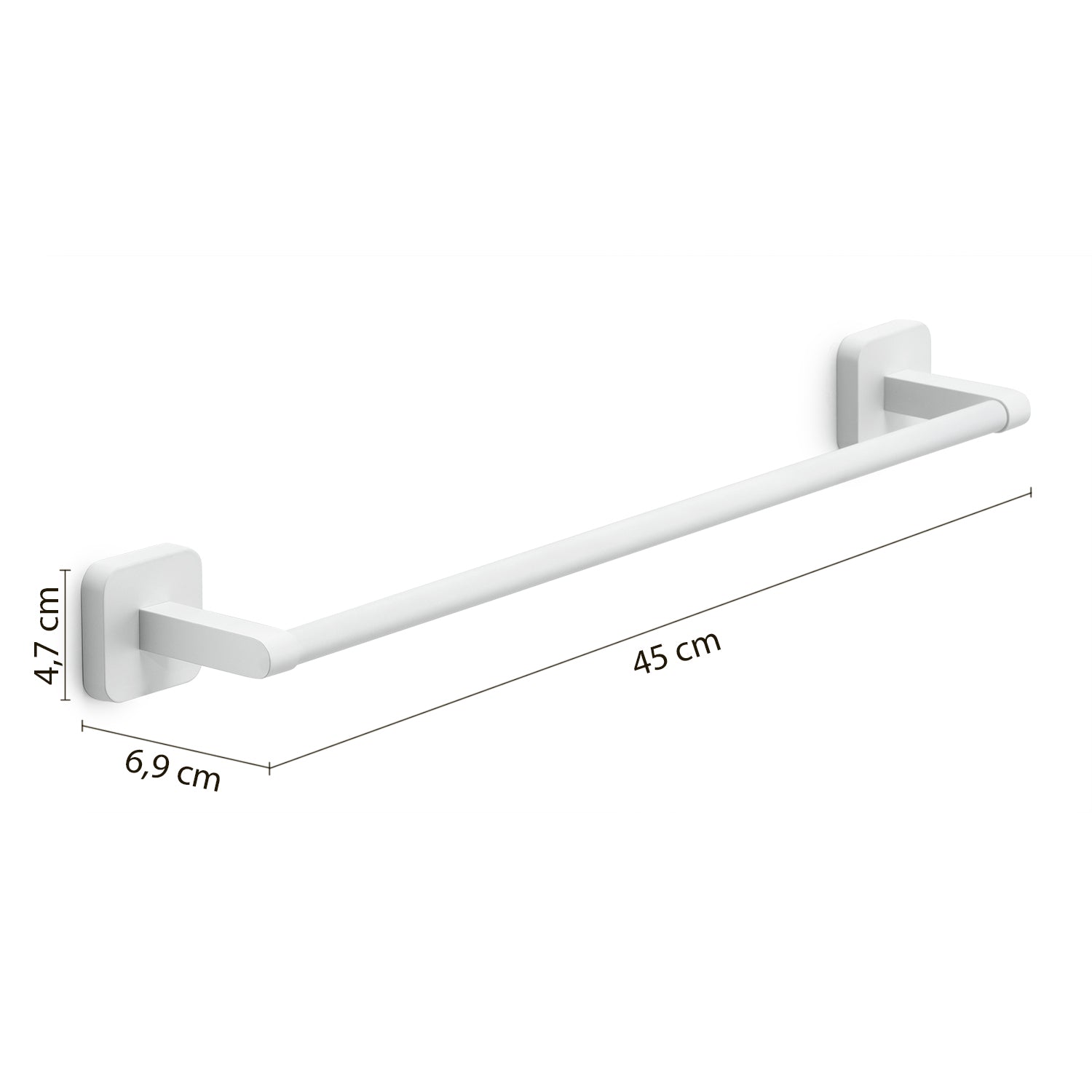 Portasalviette da bagno 45cm bianco Tonga Gedy