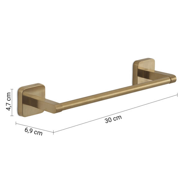 Portasalviette da bagno 30cm oro Tonga Gedy