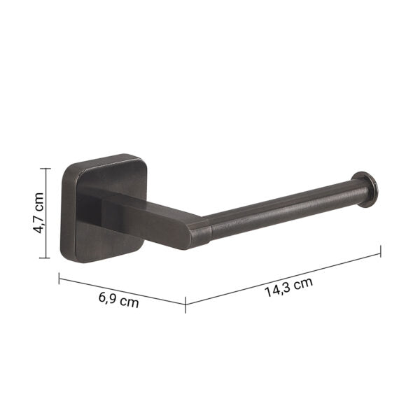 Porta rotolo Gun Metal Tonga Gedy