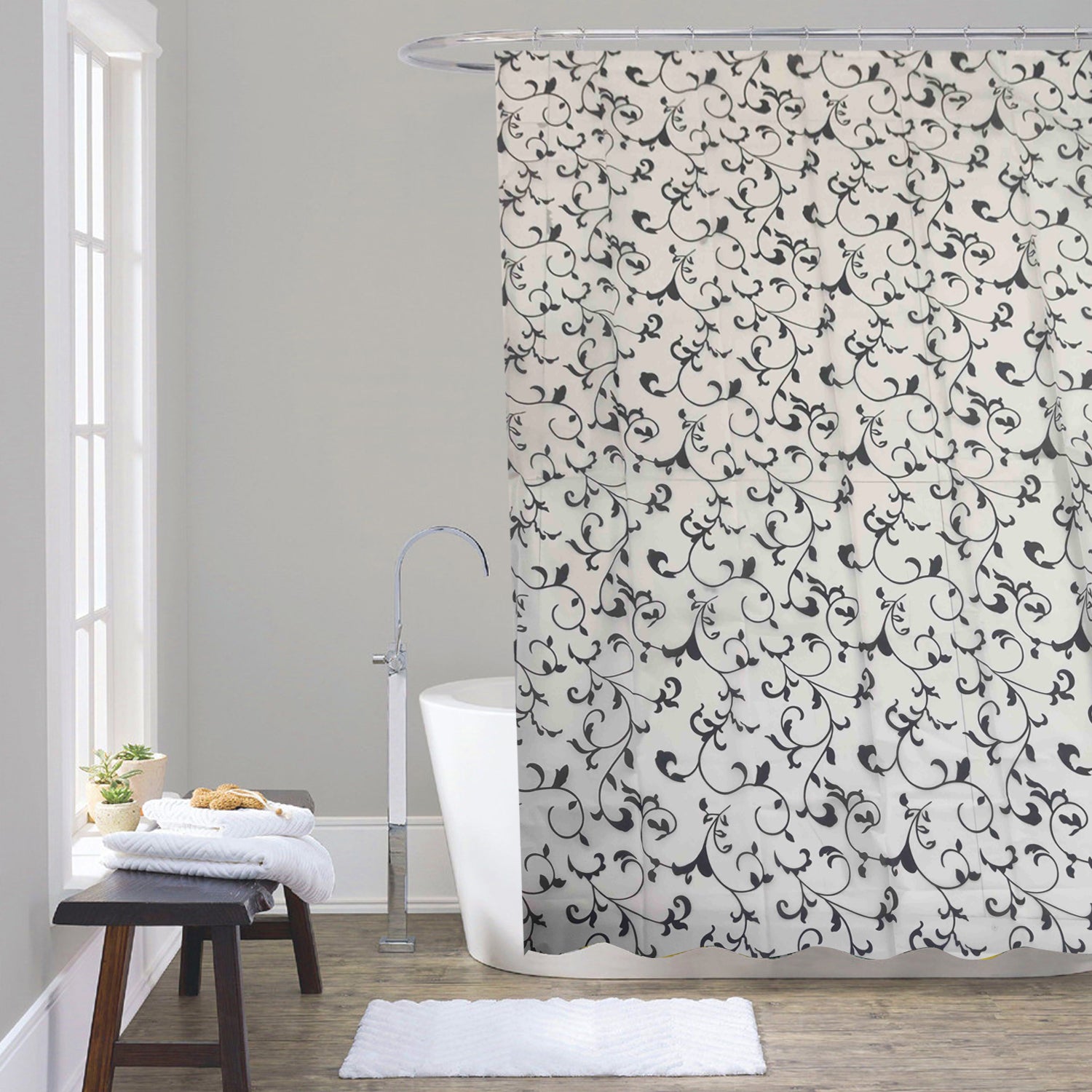 Tenda doccia in PEVA Corinzia 180x200 Gedy