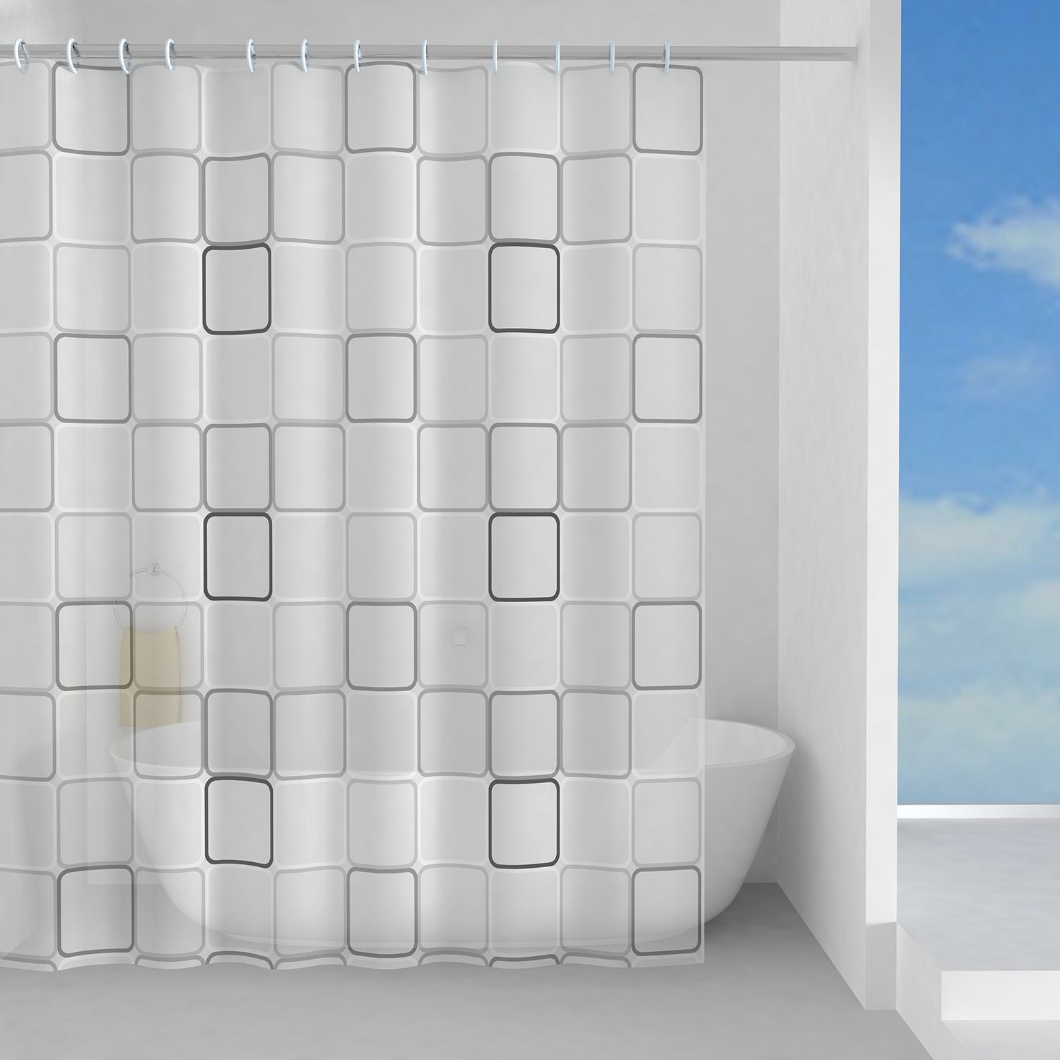 Tenda doccia in PEVA Domino 120x200 cm Gedy