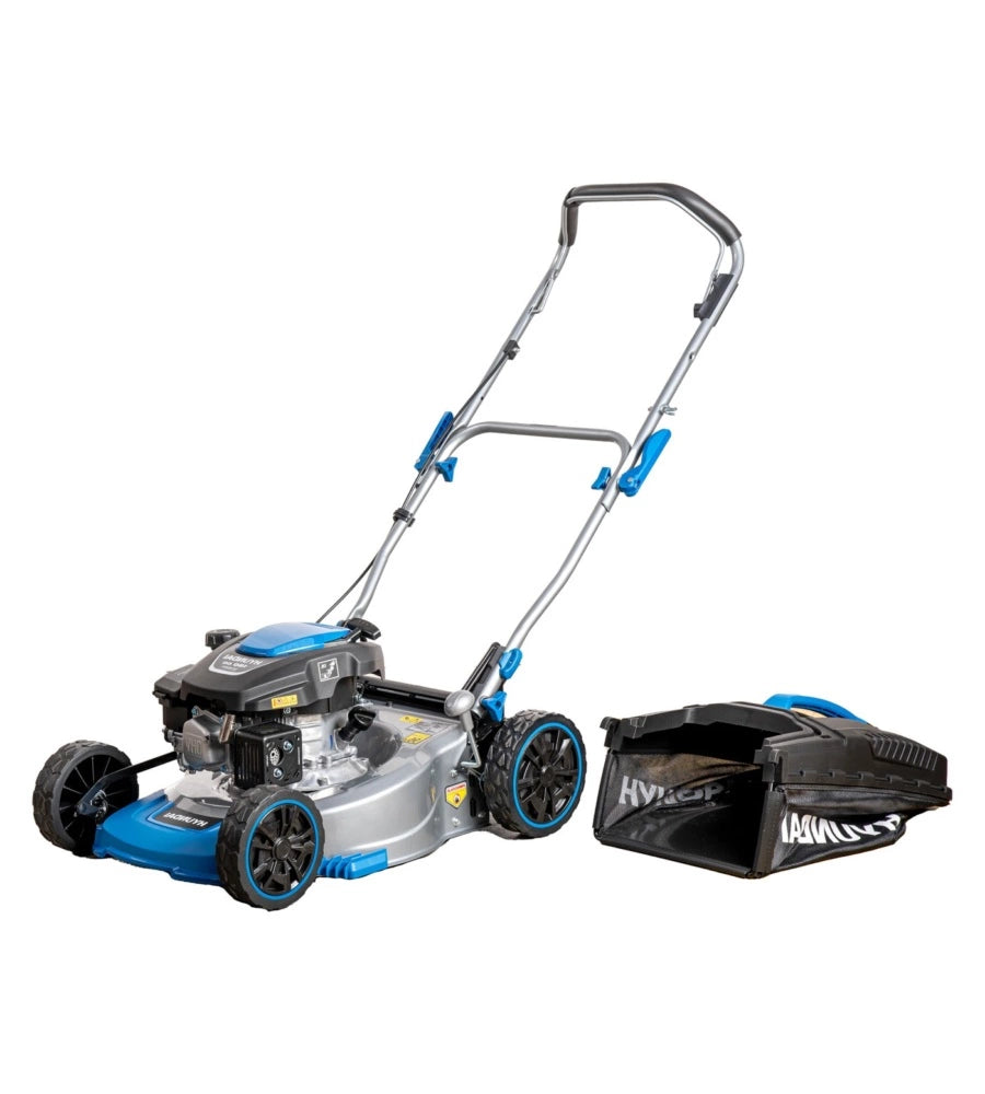 Rasaerba a spinta Hyundai, motore a benzina 4 tempi 150cc, taglio 43cm, con mulching