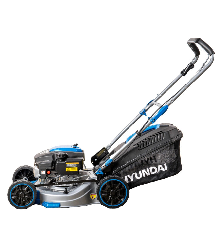 Rasaerba a spinta Hyundai, motore a benzina 4 tempi 150cc, taglio 43cm, con mulching