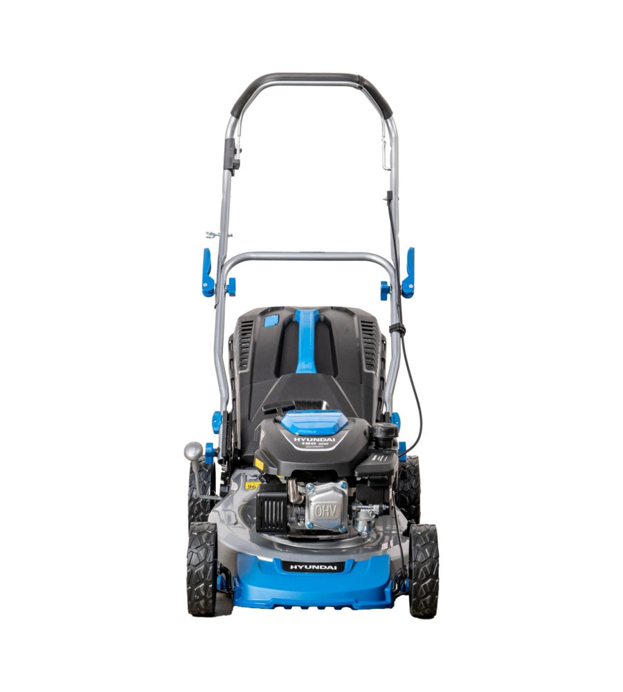 Rasaerba a spinta Hyundai, motore a benzina 4 tempi 150cc, taglio 43cm, con mulching