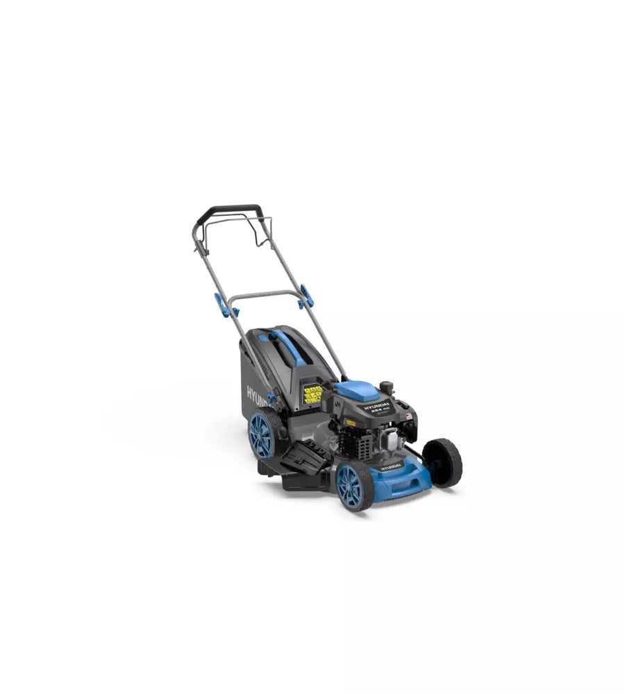 Rasaerba a trazione Hyundai, motore a benzina 4 tempi 200cc, taglio 51cm, con mulching