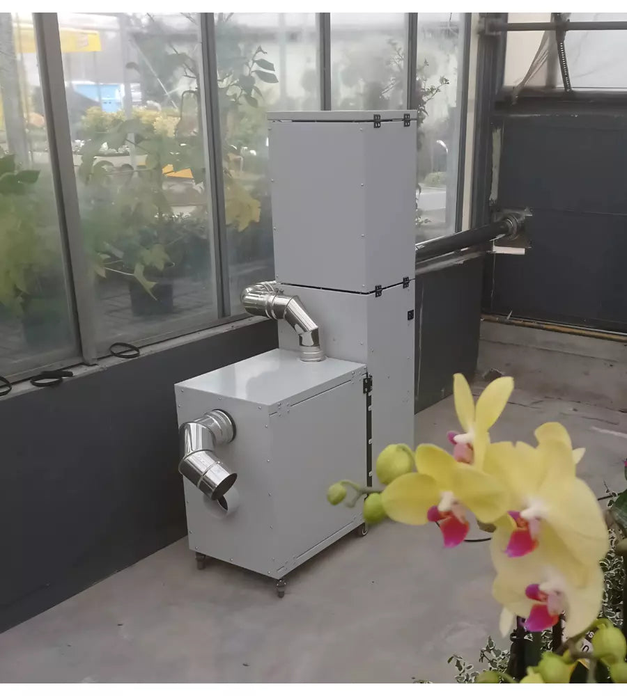 Stufa a Pellet Esterna Pirox Turbopellet 11 kW Bianca, Riscaldamento Senza Canna Fumaria | CS Termos