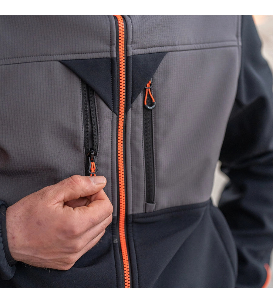 Giacca da Lavoro Kapriol Tenere Pro Softshell Water Repellent, Giubbotto Tecnico con Cappuccio 320 g/m² | Kapriol