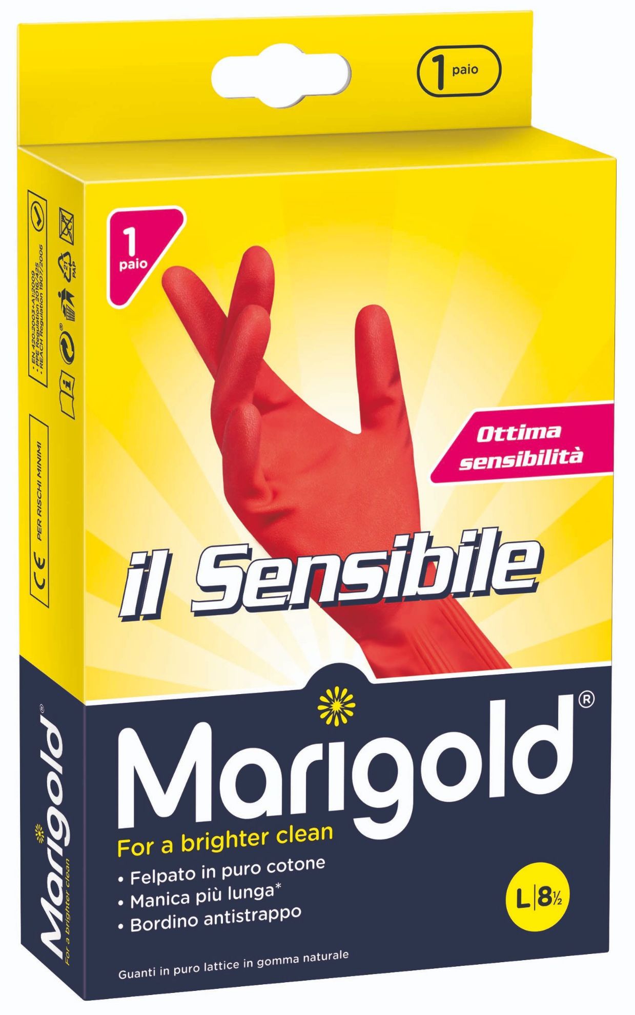 Guanti grandi il sensibile per pelle delicata Marigold