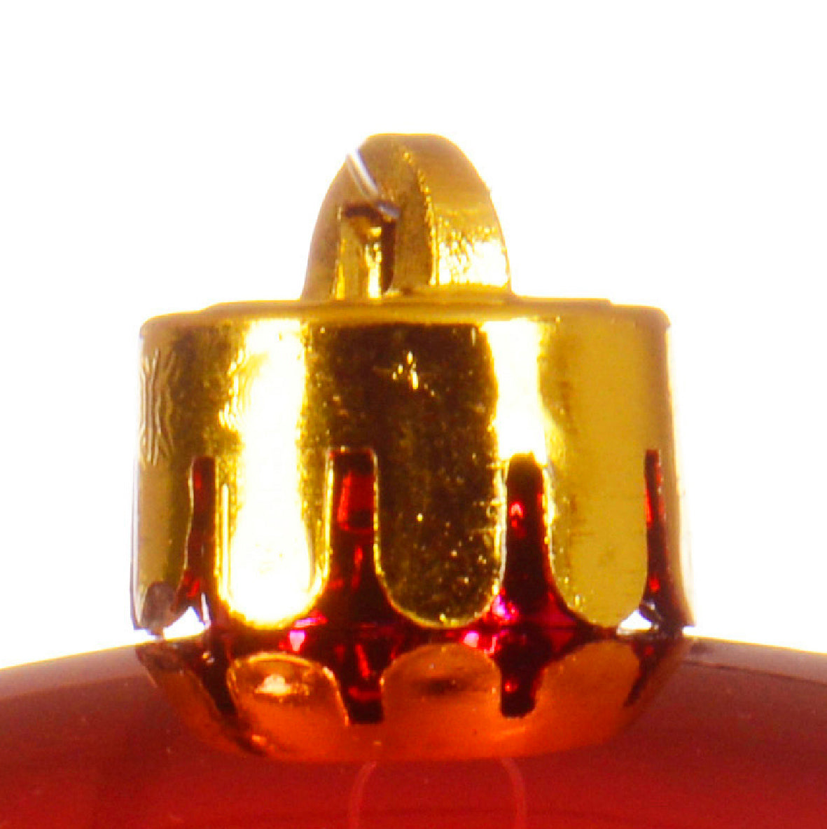 Pallina natale diametro 14cm, rossa lucida Kaemingk