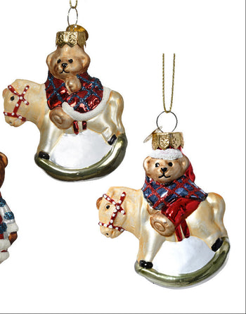 Pendente con figure in vetro ( 1 pz ) orsetti, assortiti, 4 varianti Kaemingk