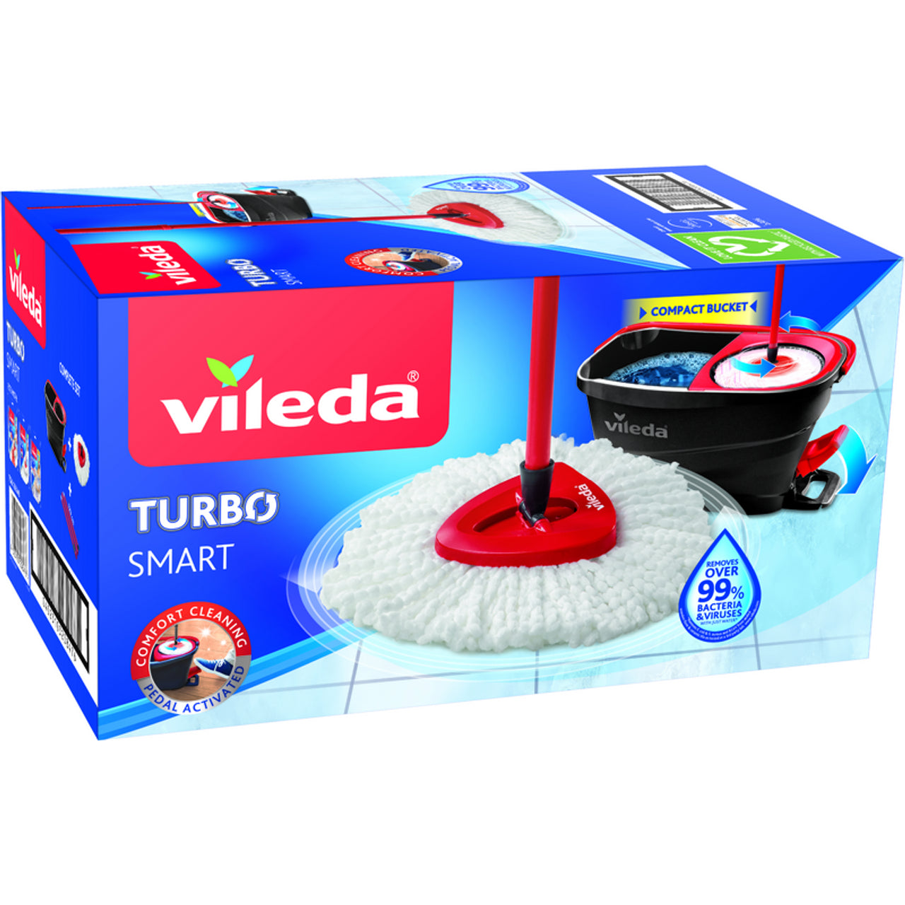 Sistema turbo smart per pulizia pavimenti mocio Vileda