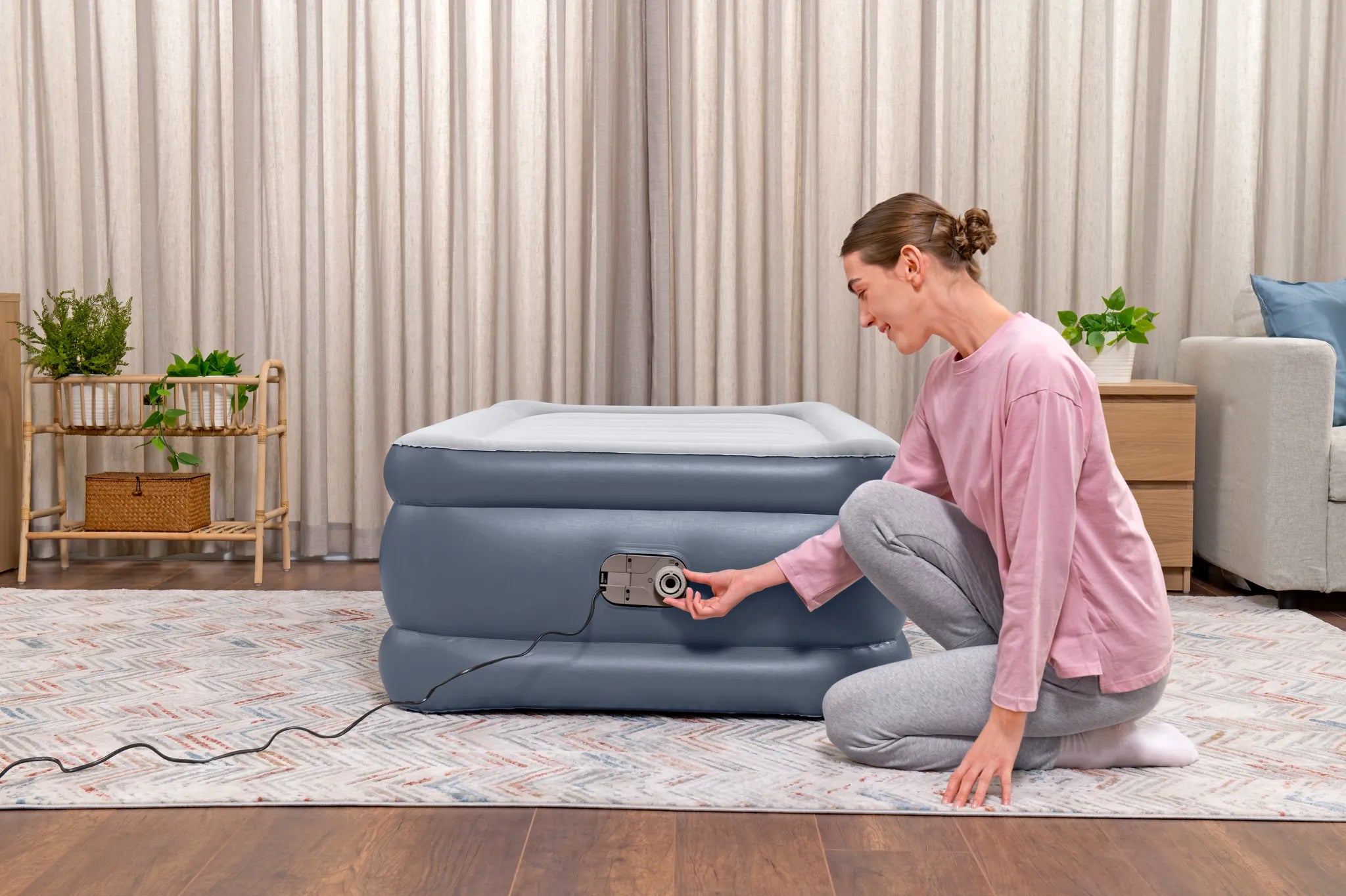 AIRBED TRITECH 191X97X51H C/POMPA ELETTRICA+ SACCA