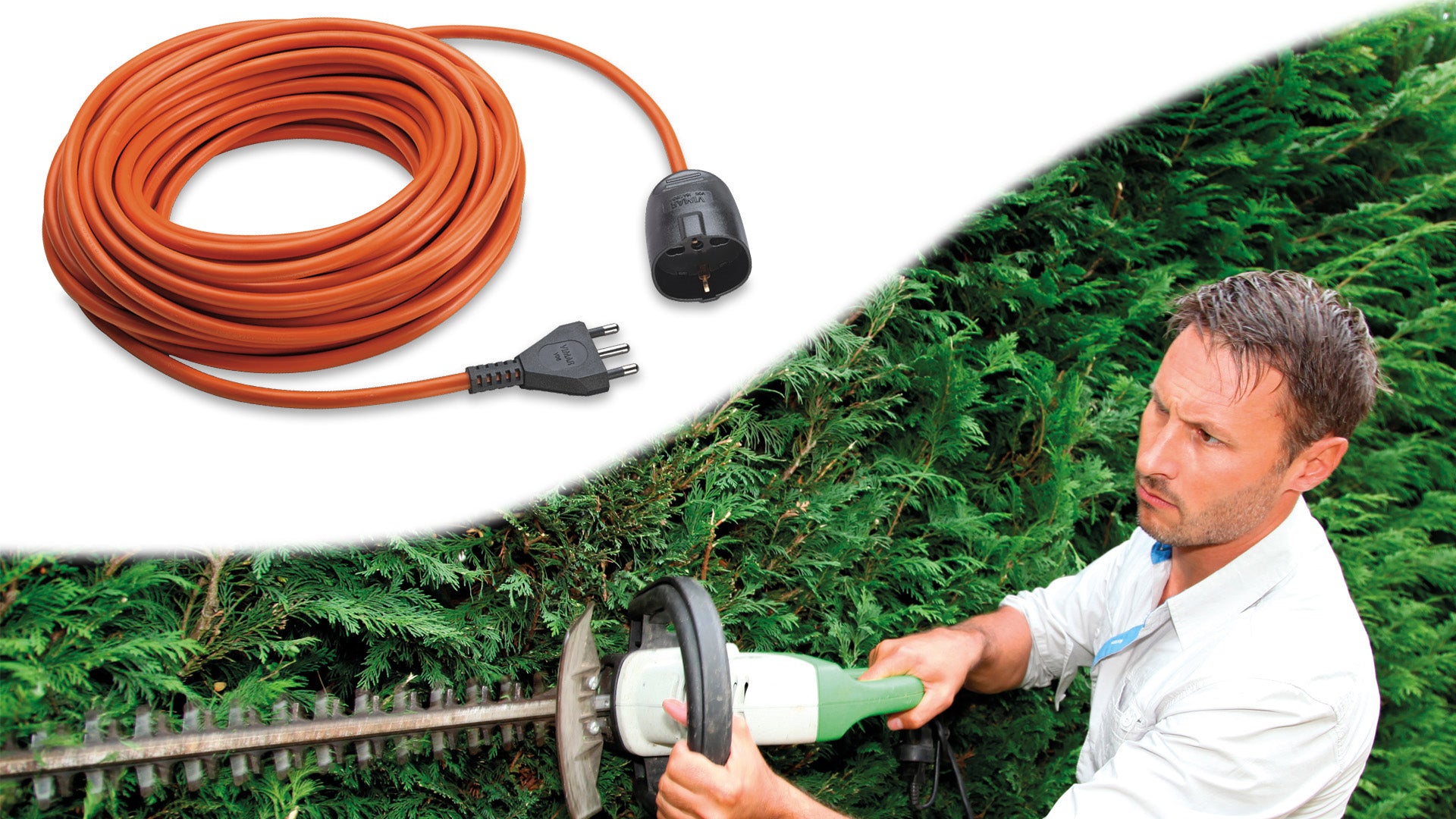 Prolunga Elettrica Vimar 20 Metri Arancione, Cavo 3G1,5 S17 con Spina e Presa 16A | Vimar