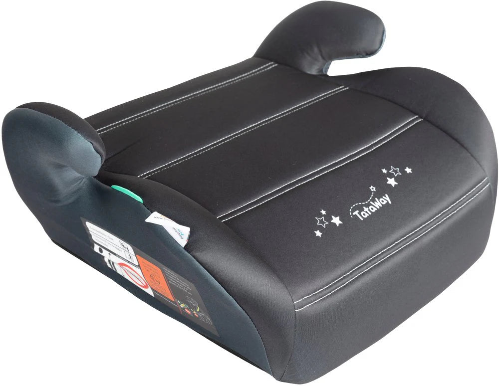 Alzatina Seggiolino Auto Tataway Sao Nero per Bambini da 125 a 150 cm, Rialzo Sedile Omologato | Tataway