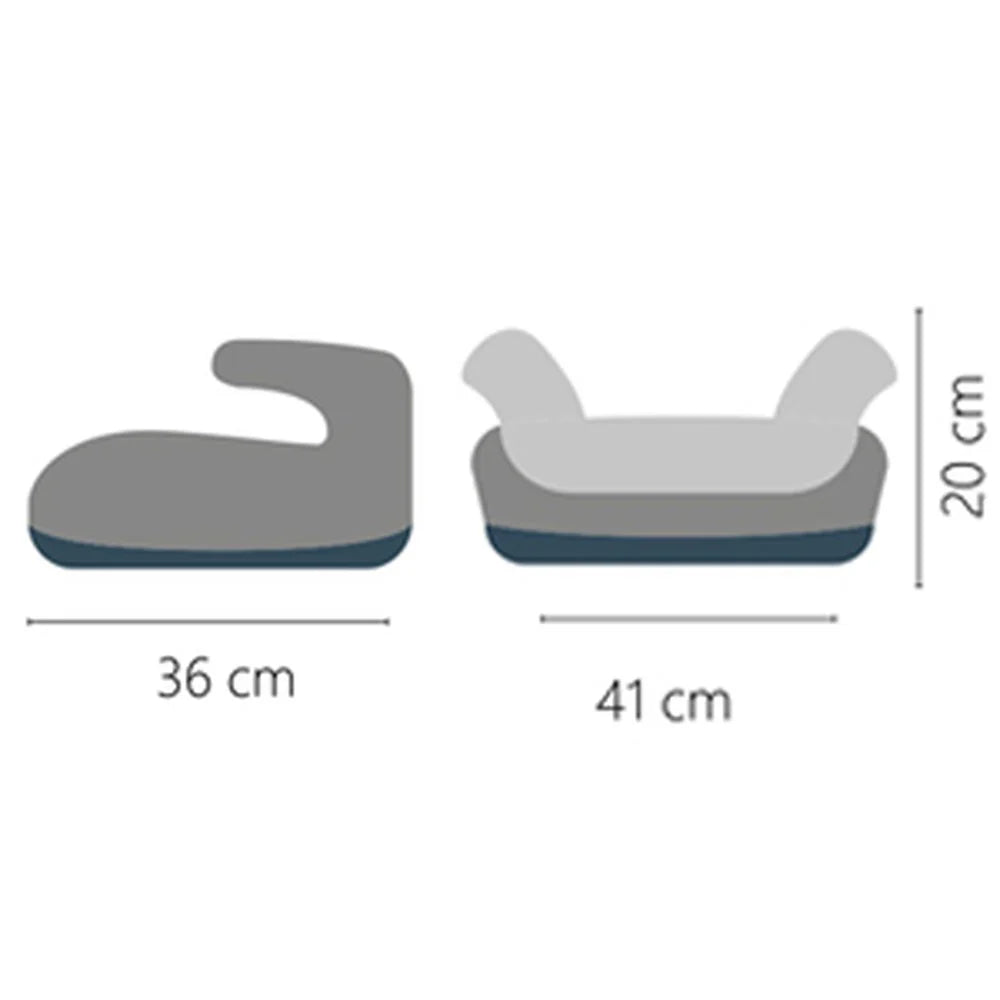 Alzatina Seggiolino Auto Tataway Sao Nero per Bambini da 125 a 150 cm, Rialzo Sedile Omologato | Tataway