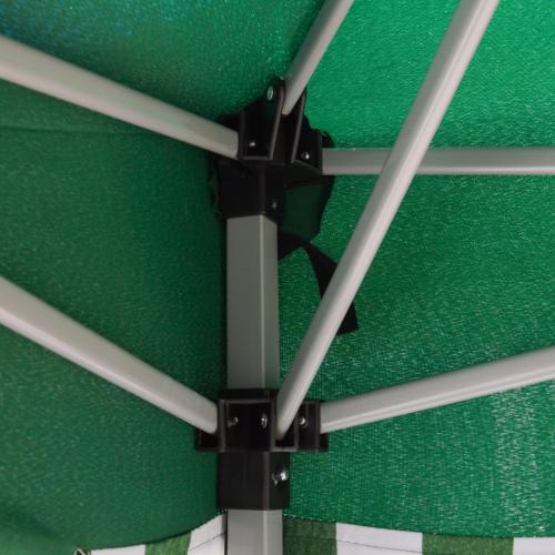 Gazebo pieghevole 3x3 metri verde con struttura in alluminio Verdelook