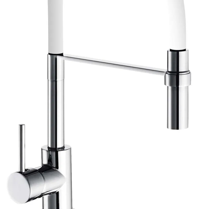Lavello winter bianco con doccia estraibile Idrobric