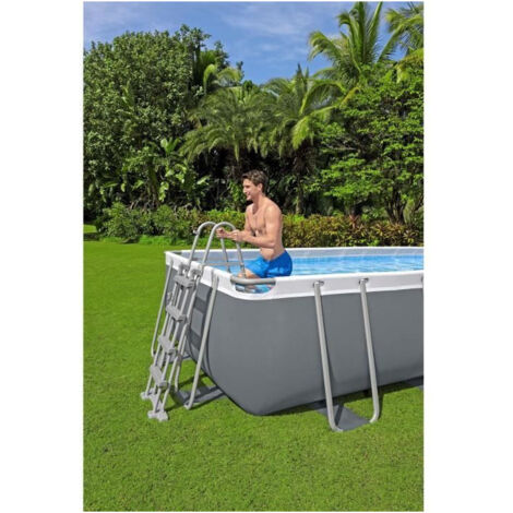 Piscina rettangolare fuori terra Bestway Steel Pro Max 488x244x122 cm con pompa a filtro a sabbia